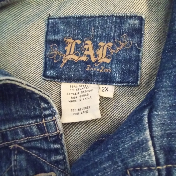 Live a Little jean jacket - Picture 2 of 4